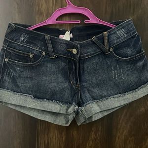 Blue Denim Shorts