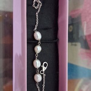 GIVA 925 Silver Pearl Bracelet