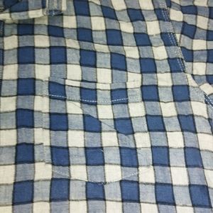 Navy Grey Checker Shirt(Woman)