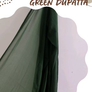 Green Net Dupatta