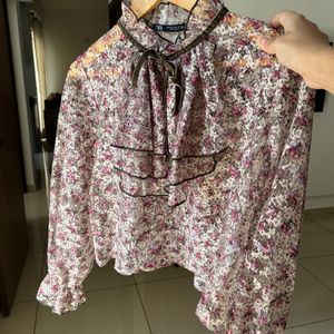 ZARA Printed Top