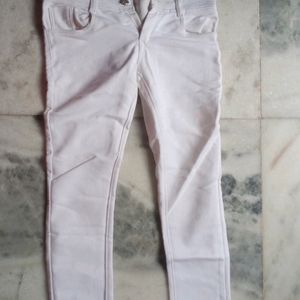 White High Waist  Jeans Only Once Used