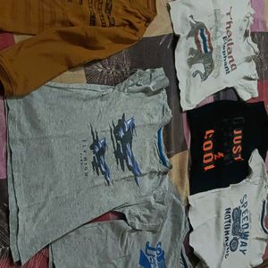 Set Of 10 T -shirts And 2 Shirt & 1 Pant