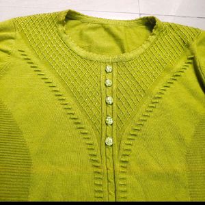 Lime Green Colour Sweater