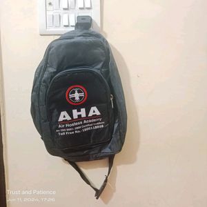 Black Air Hostess Academy Shoulder Bag