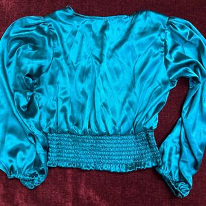 Women’s waist Length Teal Green Top