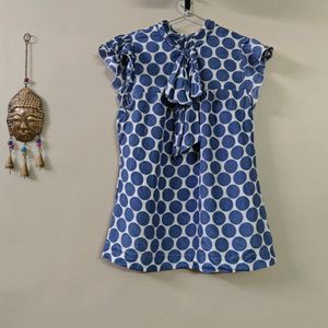 100% Silk Polka Top