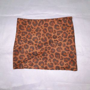 Y2k Animal Print Micro Mini Skirt