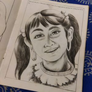 Portrait In Pencil Drawing Book