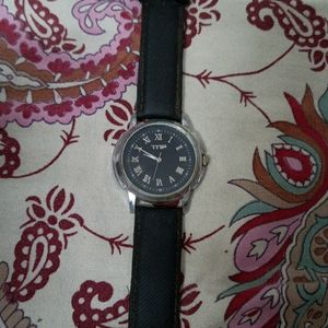 Mens Black Wristwatch