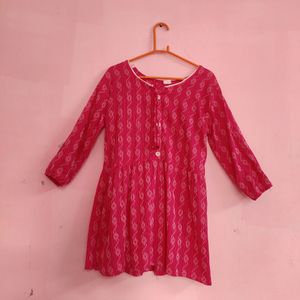 New Pink Empire Short Kurti🌸