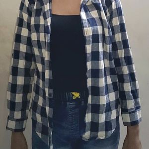 Women Check Cotton Shirt