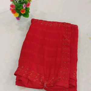 Beautiful satin silk saree