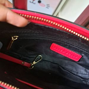 Allen Solly Red Handheld/ Sling Bag