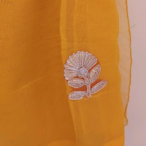 Kota Net Saree Without Blouse