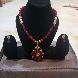 Red Pearl Necklace