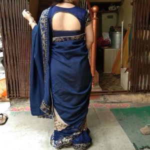 Nevy Blue Partywear Saree