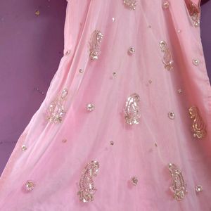 Stiched Baby Pink Sequin Kurti