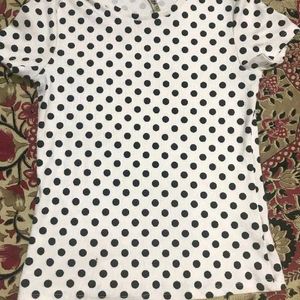 White Polka Dot Classy Top