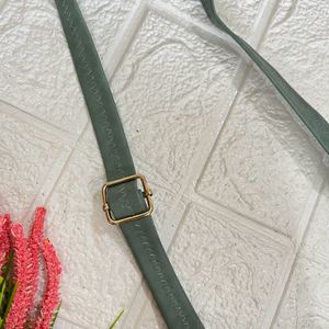 Green Roll shaped sling bag