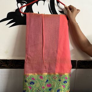 New Cotton Blend Saree