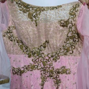 Amazing Baby Pink Evening Gown