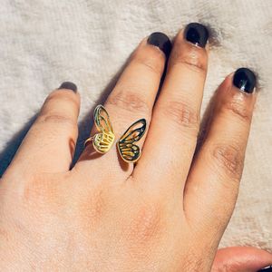 Beautiful Butterfly Adjustable Ring