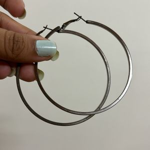 Set Of 3 Preloved Hoop Earrings