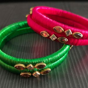 Hand Made Silk Thread Bangles