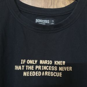 black bonkers mario tshirt