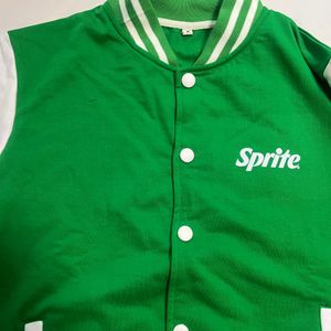 Sale!!! Sprite Jacket For Men- Green Medium Si