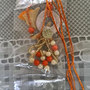 Kundan & Beads Rakhis for Bhai Bhabhi