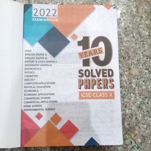 10 Years Solved Question Paper  All Subjects