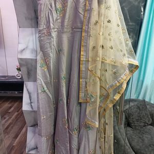 Beautiful Embroidery Gown With Dupatta