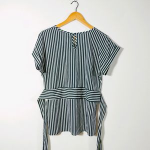 Black Striped Top (Women's)