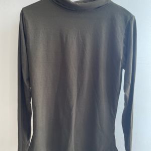 Olive Green Turtle Neck Sweat Shirt