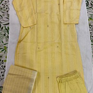 Classic Cotton Kurta Pant Set