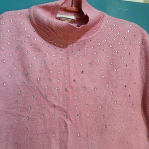 Pink Colour Woolen Top