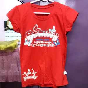 Beauty red Girls Tshirt