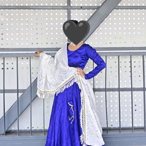 Royal Blue Lehenga Choli (Without Duppta)