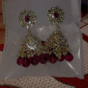 Purple Jhumka