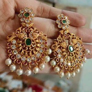 Beautiful Stone Earrings With Drops 🌼✨😍