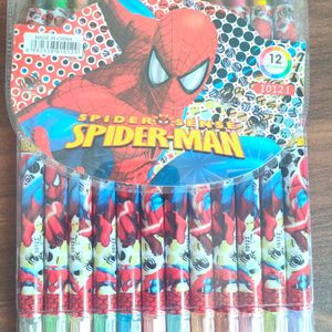 Spiderman Theme Rolling Crayons