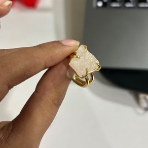 Handmade Raw Stone Ring