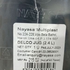 Nayasa Best Quality Water Jug