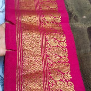 pure kanchipattu big border saree