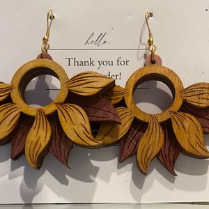 Designer wooden Earrings