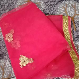 Bridal Rani Colour Lahenga With Chuni