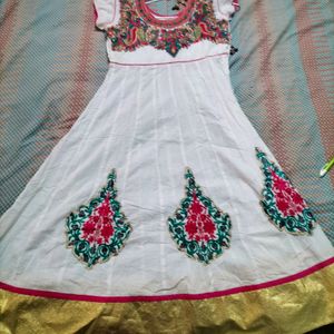 Anarkali White