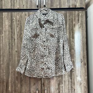 Animal Print Satin Shirt